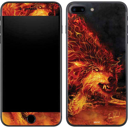 Tom Wood Fire Stalker Wolf iPhone 8 Plus Skin