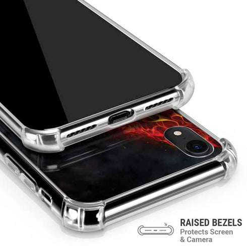 Fire Stalker Wolf by Tom Wood iPhone XR Clear Case