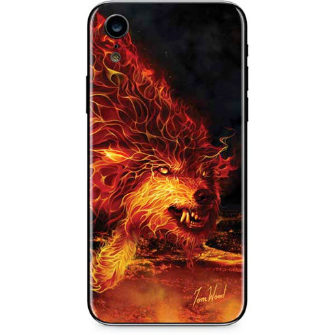 Tom Wood Fire Stalker Wolf iPhone XR Skin