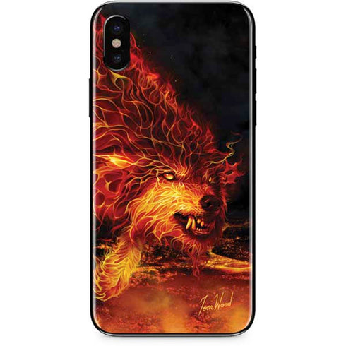 Tom Wood Fire Stalker Wolf iPhone XS Skin