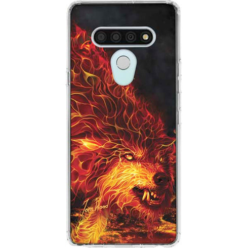 Fire Stalker Wolf by Tom Wood LG Stylo 6 Clear Case