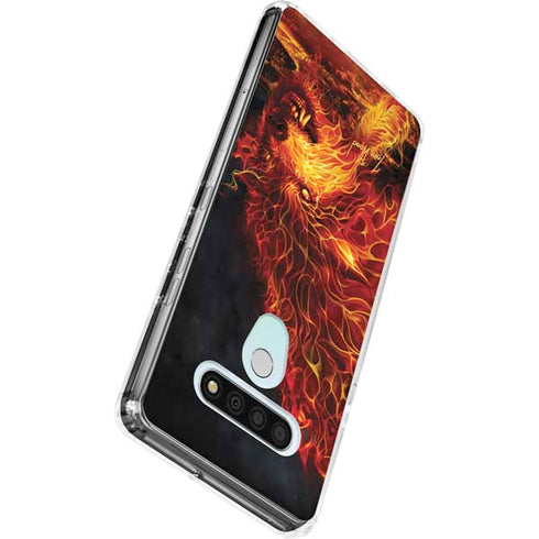 Fire Stalker Wolf by Tom Wood LG Stylo 6 Clear Case