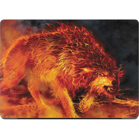 Fire Stalker Wolf by Tom Wood MacBook Pro 14in (2021-24) Skin