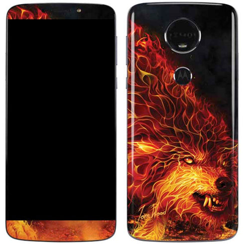 Tom Wood Fire Stalker Wolf Moto E5 Plus Skin