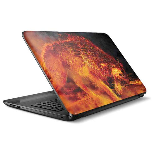 Tom Wood Fire Stalker Wolf HP Notebook Skin