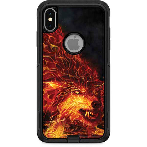 Tom Wood Fire Stalker Wolf Otterbox Commuter iPhone Skin