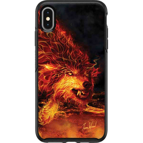 Tom Wood Fire Stalker Wolf Otterbox Symmetry iPhone Skin