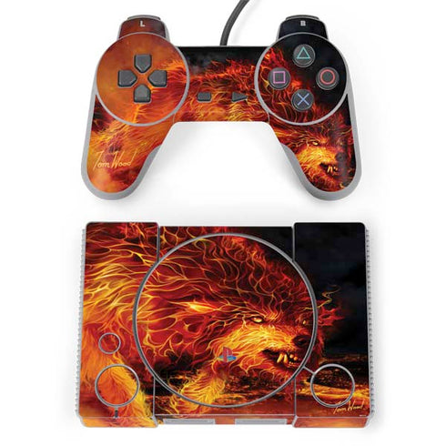 Tom Wood Fire Stalker Wolf PlayStation Classic Bundle Skin