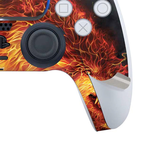 Fire Stalker Wolf by Tom Wood PS5 Slim Digital Edition Bundle Skin