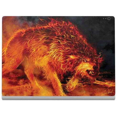 Tom Wood Fire Stalker Wolf Surface Book 2 13.5in Skin