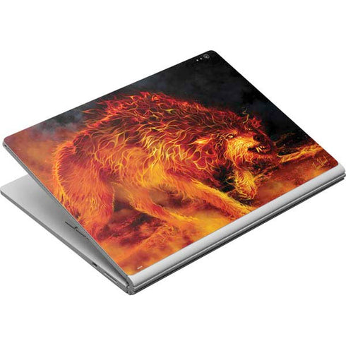Tom Wood Fire Stalker Wolf Surface Book Skin