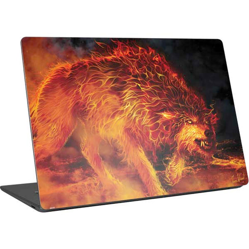Tom Wood Fire Stalker Wolf Surface Laptop 4 15in Skin