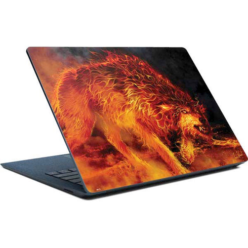 Tom Wood Fire Stalker Wolf Surface Laptop Skin
