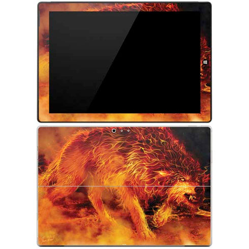 Tom Wood Fire Stalker Wolf Surface Pro 3 Skin