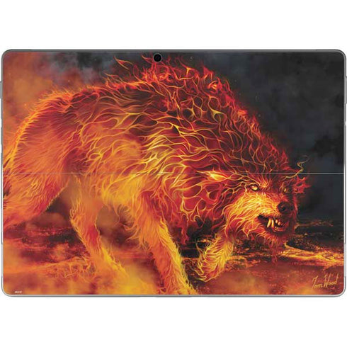 Tom Wood Fire Stalker Wolf Surface Pro 8 Skin