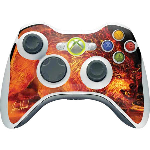 Tom Wood Fire Stalker Wolf Xbox 360 Wireless Controller Skin