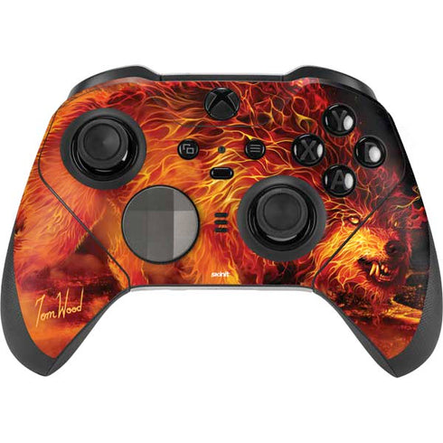 Tom Wood Fire Stalker Wolf Xbox Elite Wireless Controller Series 2 Skin
