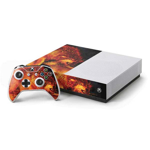 Tom Wood Fire Stalker Wolf Xbox One S All-Digital Edition Bundle Skin