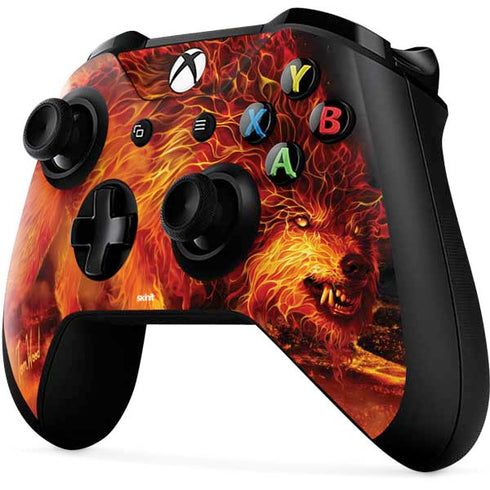 Tom Wood Fire Stalker Wolf Xbox One X Controller Skin