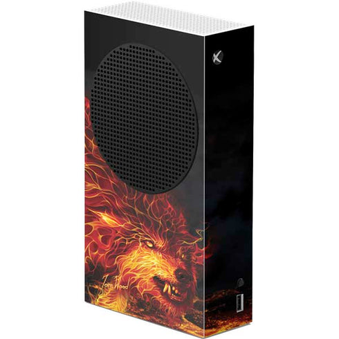 Tom Wood Fire Stalker Wolf Xbox Series S Console Skin