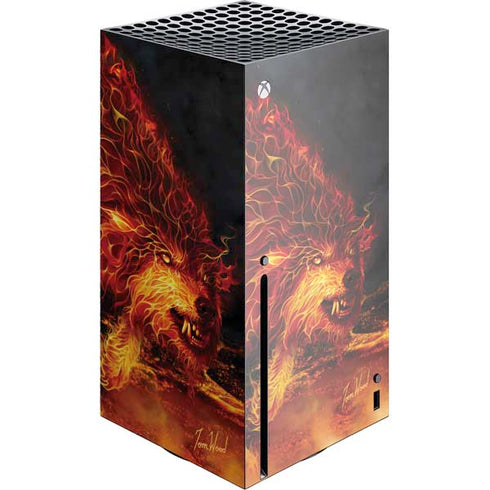 Tom Wood Fire Stalker Wolf Xbox Series X Console Skin
