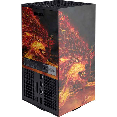 Tom Wood Fire Stalker Wolf Xbox Series X Console Skin