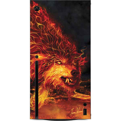 Tom Wood Fire Stalker Wolf Xbox Series X Console Skin