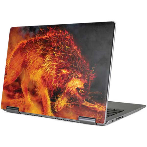 Tom Wood Fire Stalker Wolf Yoga 710 14in Skin