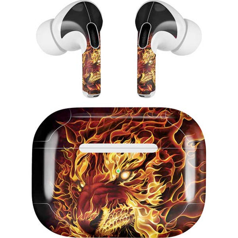 Tom Wood Fire Tiger AirPods Pro 2nd Gen Skin