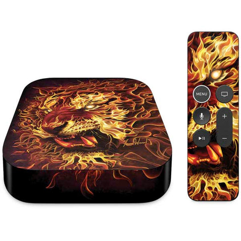 Tom Wood Fire Tiger Apple TV Skin