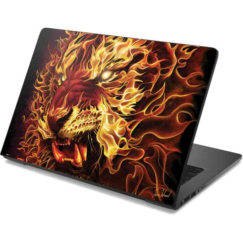 Tom Wood Fire Tiger Dell Chromebook Skin