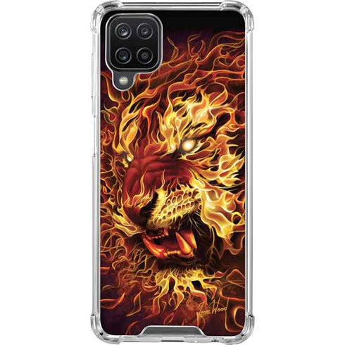 Tom Wood Fire Tiger Galaxy A12 Clear Case