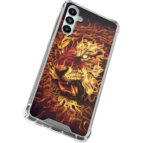 Fire Tiger by Tom Wood Galaxy A15 5G Clear Case