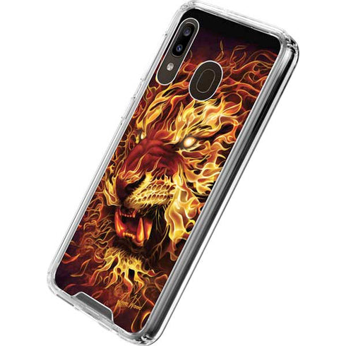 Tom Wood Fire Tiger Galaxy A30 Clear Case