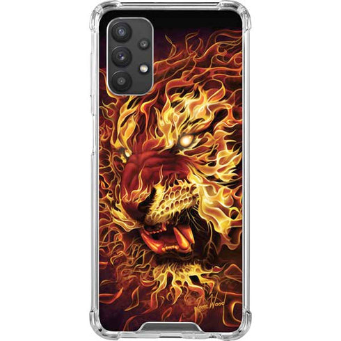 Tom Wood Fire Tiger Galaxy A32 5G Clear Case