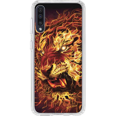Tom Wood Fire Tiger Galaxy A50 Clear Case