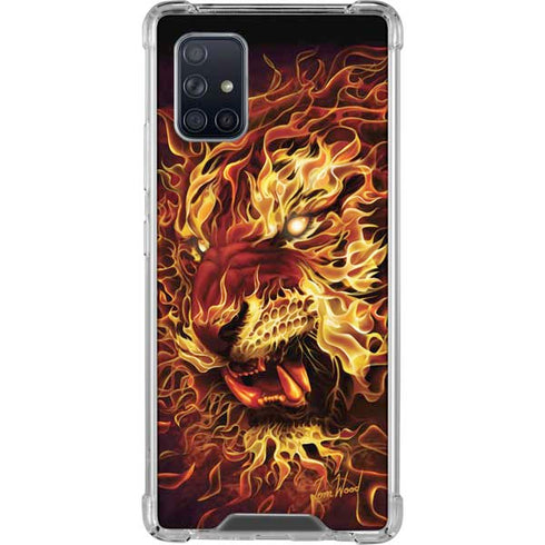 Tom Wood Fire Tiger Galaxy A71 5G Clear Case