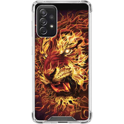 Tom Wood Fire Tiger Galaxy A72 5G Clear Case