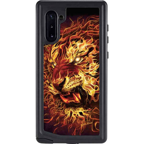 Tom Wood Fire Tiger Galaxy Note 10 Waterproof Case