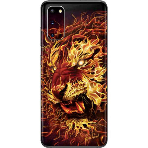 Tom Wood Fire Tiger Galaxy S20 Skin