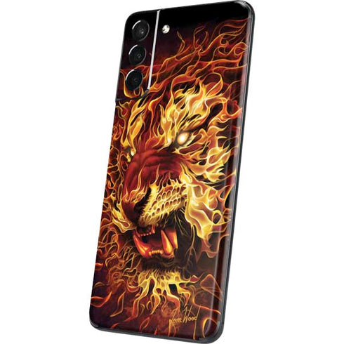 Tom Wood Fire Tiger Galaxy S21 5G Skin
