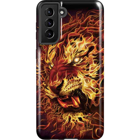 Tom Wood Fire Tiger Galaxy S21 Plus 5G Pro Case