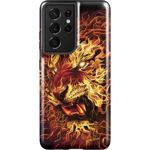 Tom Wood Fire Tiger Galaxy S21 Ultra 5G Pro Case