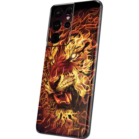 Tom Wood Fire Tiger Galaxy S21 Ultra 5G Skin