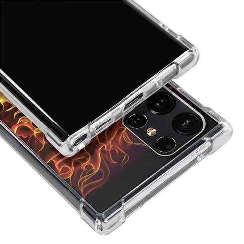Tom Wood Fire Tiger Galaxy S22 Ultra Clear Case