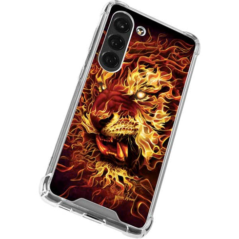 Tom Wood Fire Tiger Galaxy S23 Clear Case