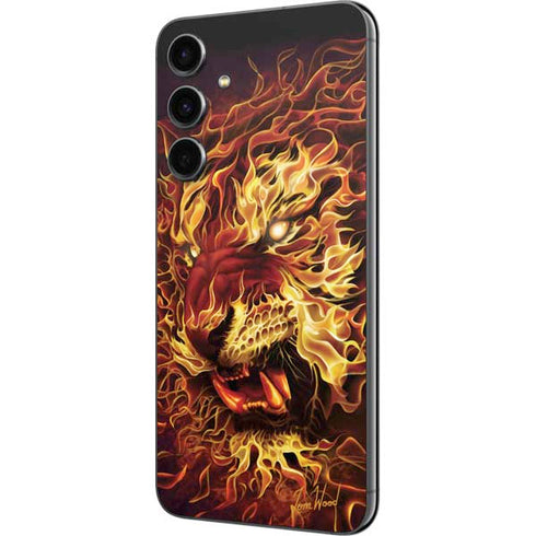 Fire Tiger by Tom Wood Galaxy S23 FE Skin