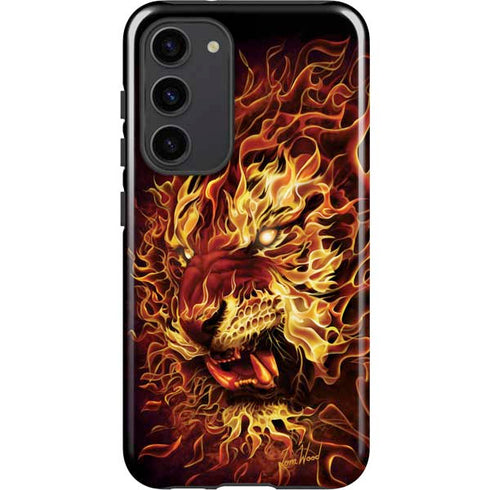 Tom Wood Fire Tiger Galaxy S23 Plus Pro Case
