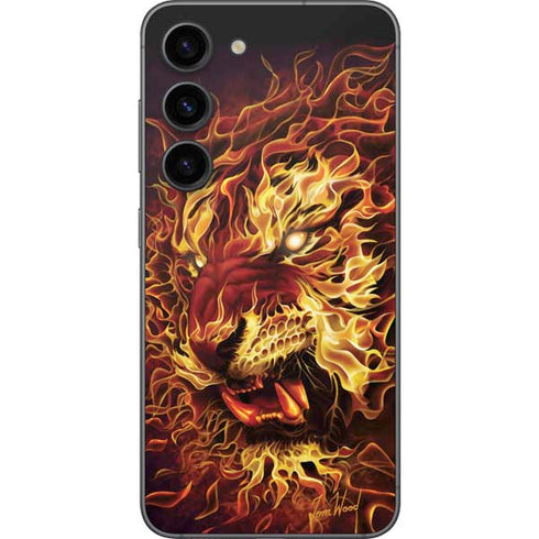 Tom Wood Fire Tiger Galaxy S23 Skin
