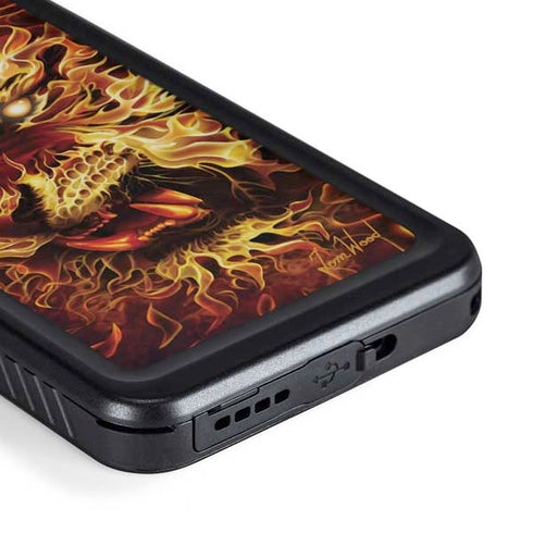 Tom Wood Fire Tiger Galaxy S23 Waterproof Case